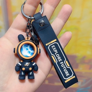 سلسلة مفاتيح كرتونية مخصصة لرائد الفضاء ثلاثية الأبعاد من كلوريد البولي فينيل للطباعة بالأشعة فوق البنفسجية متينة صديقة للبيئة حلقة مفاتيح - Product Image 5