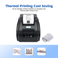 YHD-58C Printer tiket termal tanpa tinta 58mm mesin Printer struk termal Pos Mini portabel