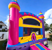 Château gonflable PVC commercial extérieur sur le thème de la princesse, structure de saut gonflable, château gonflable à souffler