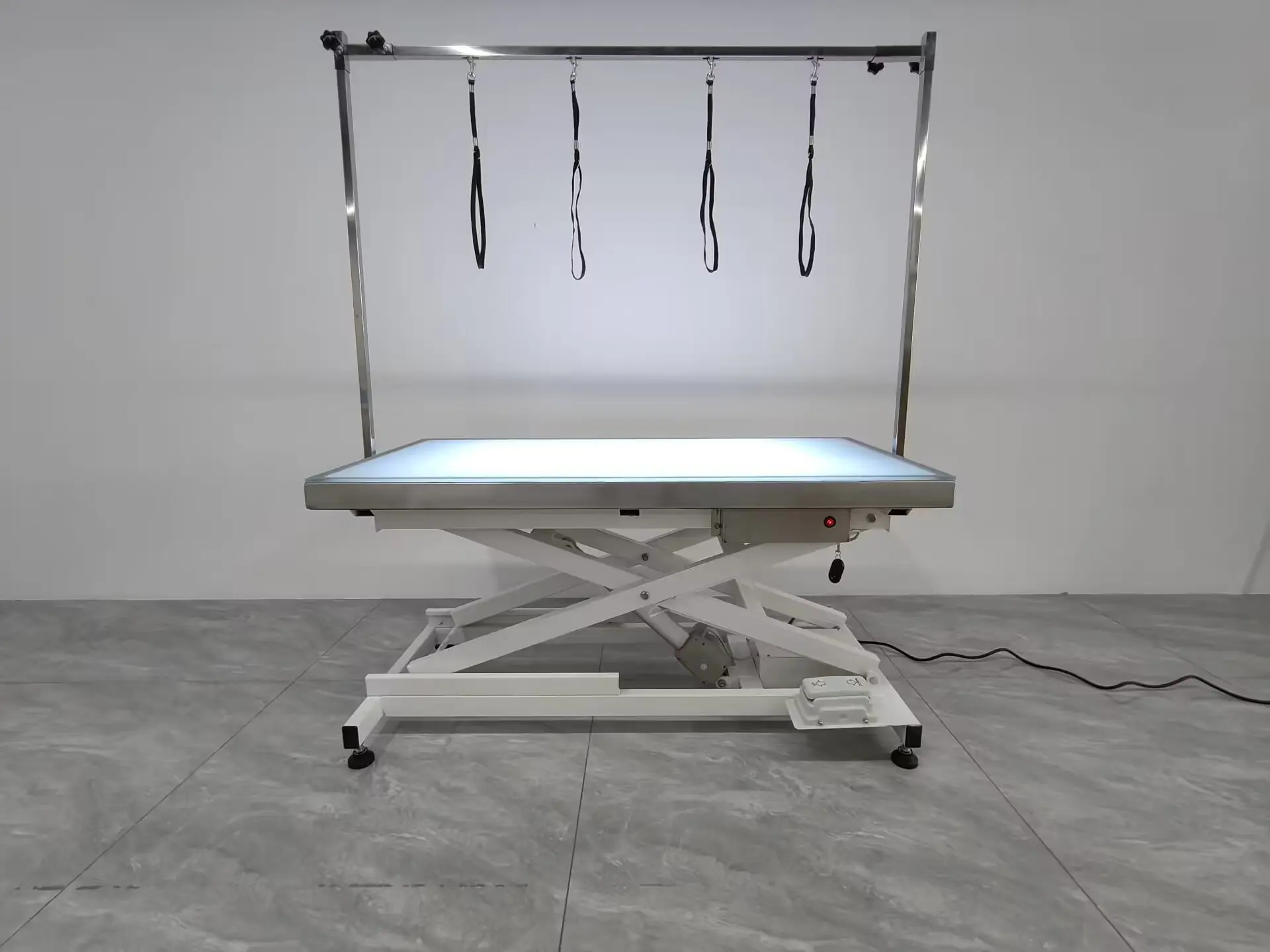 MT獣医病院電気Led調整可能な高さ獣医手術テーブル検査テーブル