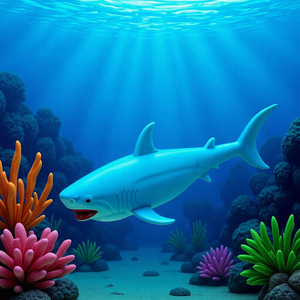 Jouet de décompression créatif en forme de requin, baleine ou requin blanc, petite poupée anti-stress pour le bureau - Product Image 3