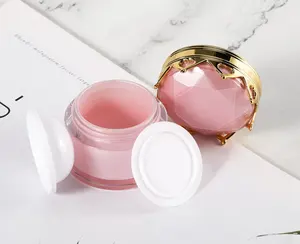 Hot 5G 10G 15G 20G 30G 50G 15Ml 60Ml 100Ml 120Ml Rose Cosmétique Conteneur En Plastique PET Bouteilles Et Pots De Crème Pour Produits De Beauté