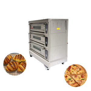 Thương mại 3 boong bánh lò/điện <span class=keywords><strong>6</strong></span> khay lò nướng Bánh mì/công nghiệp gas Baking lò để bán - Product Image 2