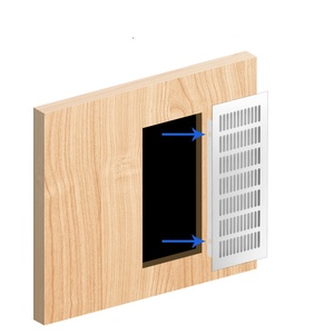 Cubierta Decorativa de Malla Transpirable para Zapatero, de Aleación de Aluminio, con Orificios de Ventilación y Disipación de Calor, Accesorio para Muebles - Product Image 1