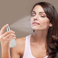 Flacon pulvérisateur vide en verre dépoli 3,4 oz, atomiseur de parfum à brume fine, anti-déversement, pour nettoyant visage et collyre