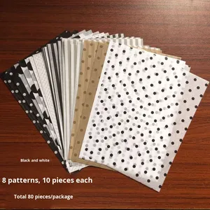 A5 đầy màu sắc DIY mỏng trang Tạp Chí cơ sở gói mô Lê giấy với lớp phủ nhựa Single Side in ống đồng tương thích - Product Image 6