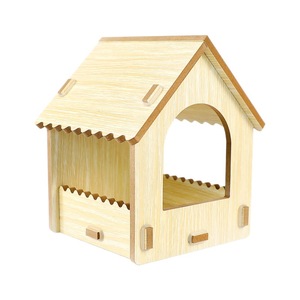 Casa de madera para pájaros, jaula redonda y duradera para cacatúas, periquitos y agapornis, suministros para aves - Product Image 2