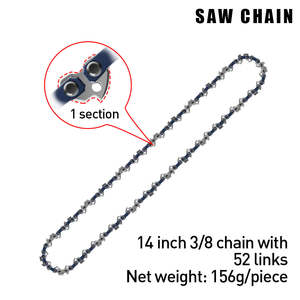 เลื่อยโซ่ยนต์ขนาด 12 นิ้ว 3/8 [45 ข้อ 22 ใบมีด] รุ่น DTWB2-0005 กำลังไฟ 1800 วัตต์ ใช้แบตเตอรี่ วัสดุอัลลอยด์ สำหรับงาน DIY แบบ OEM - Product Image 2