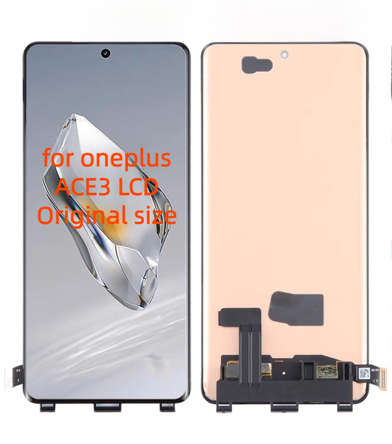 High Quality Mobile Phone LCD TFT Display Digitizer Assembly 300-350cd Luminance 1-Year Warranty Oneplus Ace3 Original Size
