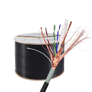 Rugged shielded cat5e cat5 cat6 cable 26awg sftp cat5e cat 5e 4p outdoor lan network cable supplier