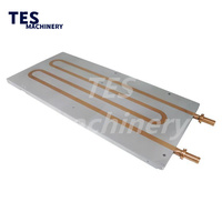 Dissipateur thermique à tube thermique solide personnalisé en aluminium extrudé avec 700 W de tubes thermiques intégrés, dissipateur thermique plat pour LED