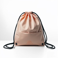 Sac à dos de sport de voyage léger et résistant personnalisé avec cordon de serrage, sac à dos à cordon de serrage imperméable