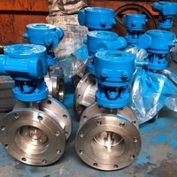 Válvula de Mariposa de Acero Inoxidable Accionada Neumáticamente con Válvula Solenoide / Interruptor de Límite / Posicionador