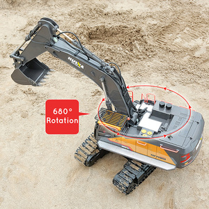 <span class=keywords><strong>Huina</strong></span> <span class=keywords><strong>1592</strong></span> Excavatrice RC Télécommandée en Alliage Métallique 1/14 avec Lumières LED, Jouet d'Ingénierie pour Adolescents - Product Image 5