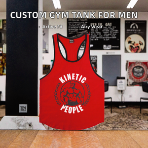 เสื้อกล้ามครอปออกกำลังกาย ระบายอากาศได้ดี ทรงสปอร์ต สำหรับฟิตเนส วิ่ง เทรนนิ่ง เนื้อผ้าคอตตอน  ไซส์ใหญ่พิเศษ  รับสกรีนโลโก้ - Product Image 2