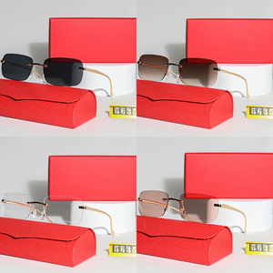2026 New Arrival Luxury Brand <b>Square</b> Designer <b>Sunglasses</b> Buffalo Horn Frames Uv400 Rimless <b>Sunglasses</b> - Product Image 6