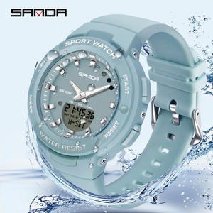 SANDA 6005 Luxury <b>Ladies</b> Sports <b>Watch</b> Brand New Multifunction LED <b>Digital</b> Quartz with Waterproof Feature Alarm Relogio Feminino - Product Image 5