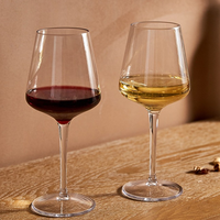 Gobelets à vin écologiques en Tritan 16oz, verres à vin en plastique transparent incassables, compatibles lave-vaisselle, pour les célébrations de mariage