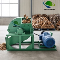 Máquina Comercial JIEEN para Producción de Sustrato de Hongos a partir de Aserrín, para Granjas y Fábricas, Salida de 3-30 mm, Trituradora Eléctrica de Residuos de Madera de 110V