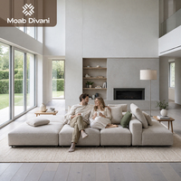 Ensemble de canapés modulaires haut de gamme pour salon, sur mesure, pour maison et villa, design italien, canapés en tissu de luxe