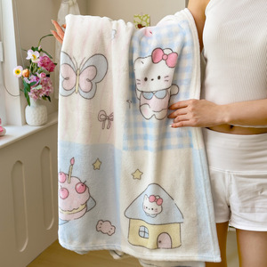 Geräumige und leicht zu tragende Knopf verschluss Warmes Büro Nickerchen Schlafen Home Conditioning Decke Cape Cover Bett Schal Decke - Product Image 2