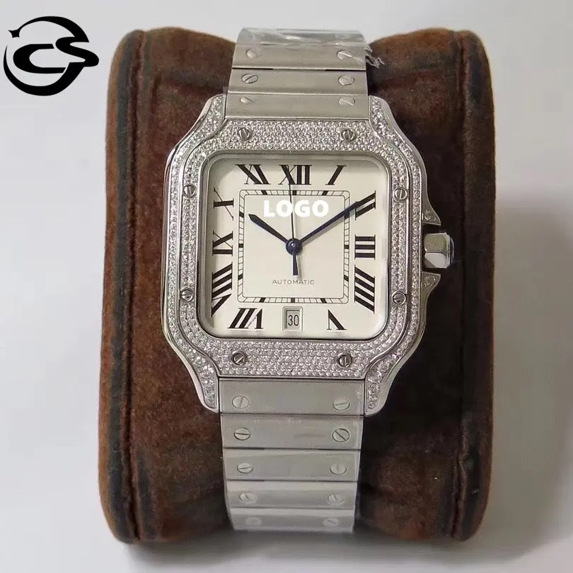 Diver Sapphire Machinery watch Luxury Watch 39.8MM 9015 movement QuickSwitch WSSA0018 Icing Diamond brand watch