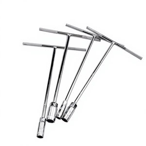 Clé à douille hexagonale galvanisée, plusieurs spécifications, clé à douille manuelle à poignée en T pour le remplacement des pneus de voiture - Product Image 1