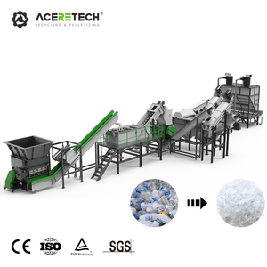 1000-2000 KG/H Déchets Plastique PET Bouteille Lavage Ligne De Recyclage AWS-PET - Product Image 1
