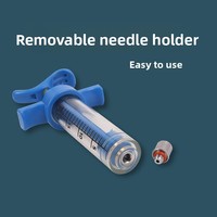Seringue en plastique-acier, aiguille en plastique-acier, outil d'injection vétérinaire pour animaux, seringue automatique pour vaccins pour porcs, bovins, ovins