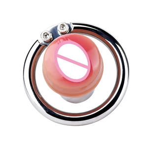 Frrk ล็อคอวัยวะเพศชายสแตนเลสสตีลล็อคบริสุทธิ์แบบ DIY ล็อกด้วยสายสวนรองรับล็อคพรหมจรรย์สำหรับผู้ชาย - Product Image 1