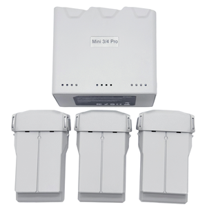 Juego de 2 Baterías <span class=keywords><strong>Mini</strong></span> <span class=keywords><strong>3</strong></span>/4 y 1 Base de Carga para Drones <span class=keywords><strong>DJI</strong></span> <span class=keywords><strong>MINI</strong></span> <span class=keywords><strong>3</strong></span> y 4 Pro, Cargador de Batería Inteligente de 3850 mAh y 7.38 V - Product Image 1