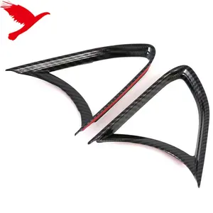 Car Interior Accessories Side A/C Air Outlet Vent Cover Trim ABS Carbon Style 2PCS For Mazda 3 M3 Axela 2020