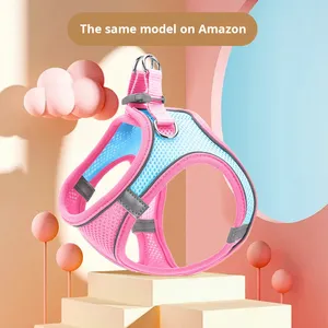 Modische reflektierende Hund Wanders eil atmungsaktive Haustier geschirr Hunde leine Set Haustier zubehör - Product Image 2