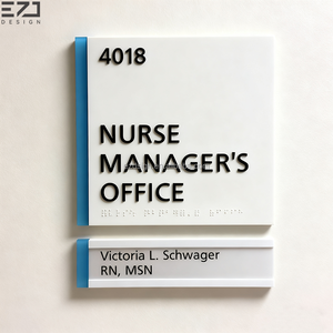 Señalización <span class=keywords><strong>Interior</strong></span> EZD Wayfinding, Letrero para Clínica, Letrero para Hospital, Número de Habitación, Placa para Puerta de Edificio, Letrero para Puerta de Hospital - Product Image 5