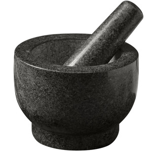 Stone Mortar And Pestle Garlic Crusher Manual <b>Herb</b> Spice <b>Grinder</b> Durable Kitchen Tool For Home Use - Product Image 4