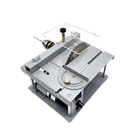 Scie à table portative multifonction mini pour le bricolage du bois avec source d'alimentation