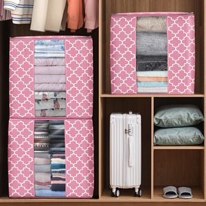 Custom 3 Pack Closet Organizers and Storage Containers, Clothes Storage <b>Bins</b>, Storage Bags with <b>Large</b> Clear Window & Handles - Product Image 5