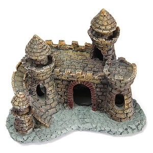 Castillo de resina Artificial de tanques, ornamento de paisaje de Acuario, decoraciones para tanque de peces, estatua - Product Image 2