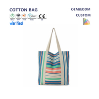 Sac fourre-tout réutilisable avec motif de lettres imprimé de logo personnalisé de qualité et de service professionnel