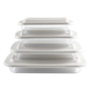 Ustensiles <span class=keywords><strong>de</strong></span> cuisson en verre à bon <span class=keywords><strong>prix</strong></span> avec couvercles, plaque <span class=keywords><strong>de</strong></span> cuisson durable pour four, ensemble <span class=keywords><strong>de</strong></span> ustensiles <span class=keywords><strong>de</strong></span> cuisson - Product Image 1