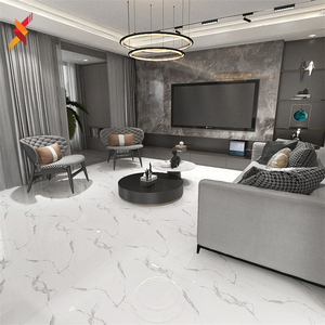 Gạch Ốp Tường Bằng Sứ Tráng Men Carreaux Đá Cẩm Thạch Màu Trắng Khách Sạn Sang Trọng Cho Phòng Khách 60X60 Cm - Product Image 5