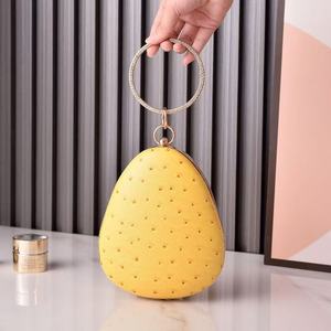 Bolso de Mano de Lujo Bordado Delight, Forma de Almendra, con Pedrería, Forro de Algodón, para Eventos Nocturnos - Product Image 5