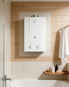 Calentador de agua con escape de humos de bajo NOx, tipo constante, a gas natural, con intercambiador de calor de cobre, para uso doméstico. - Product Image 2