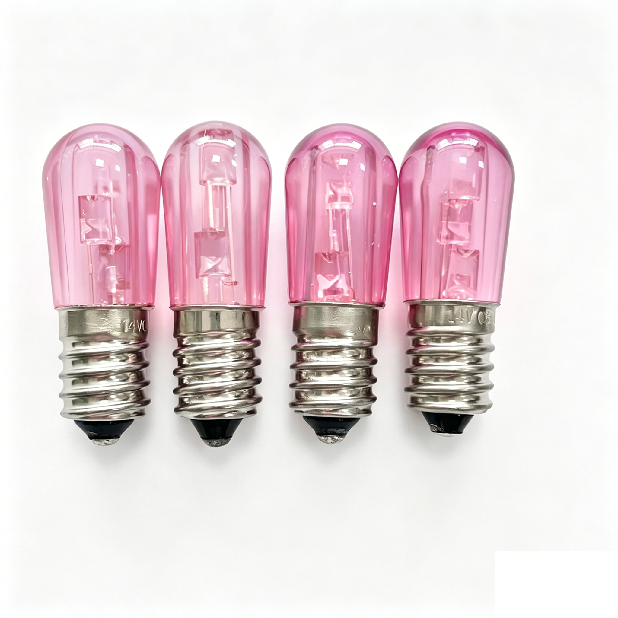 E14 DC14V 0.2W B19 Papaya-shaped PVC LED Bulb, Outdoor Advertising Waterproof Bulb, 3LED Christmas Colored Decorative Bulb