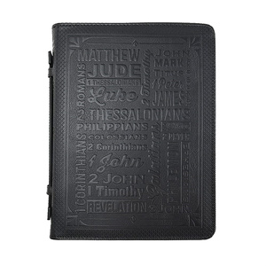 Couverture de Bible de Style nostalgique en cuir PU de haute qualité pour hommes couverture de Bible en cuir transportant le sac de Bibles d'église avec poignées - Product Image 1
