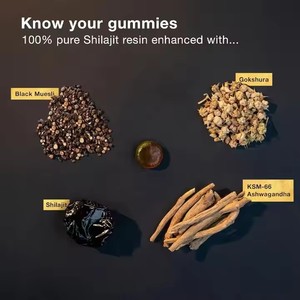 Gummies Santé Marque Blanche OEM Santé Masculine Extrait Végétal de Racine de <span class=keywords><strong>Shilajit</strong></span> Pur de l'Himalaya - Product Image 4