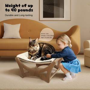 Cama Elevada para Mascotas con Escaleras y Rampa para el Salón o Ventana, Camas para Perros y Otras Mascotas - Product Image 3