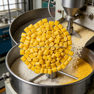 เม็ดพีวีซีเกรดฉีดขึ้นรูปประสิทธิภาพสูงสำหรับการผลิตจีโอดรีนที่มีความแข็งแรงเหนือกว่า สีขาว - Product Image 5