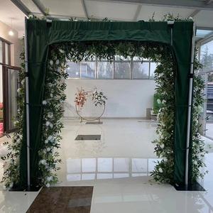 Arco de Flores Artificiales de Rosas Blancas <span class=keywords><strong>y</strong></span> Verdes para Boda Moongate <span class=keywords><strong>y</strong></span> Fondo de Boda - Product Image 2