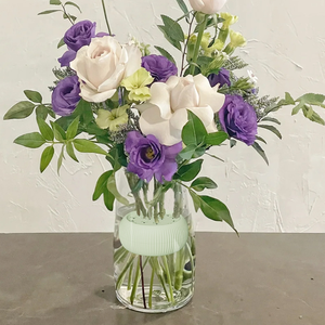 环保茎架环Diy花束捻线机可变孔尺寸螺旋硅胶插花器 - Product Image 1